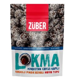 Züber 6x96 gr Lokma Hindistan Cevizi Kaplı Meyve Topu