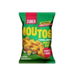 Züber 75 gr Kajun Baharatlı Fırınlanmış Nohut Cipsi