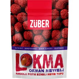 Züber 96 gr Lokma Orman Meyveli Kakaolu Fıstık Ezmeli Meyve Topu