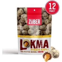 Züber Lokma Fındık Kaplı Fıstık Ezmeli 96 gr Meyve Topu