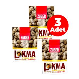 Züber Lokma Fındık Kaplı Fıstık Ezmeli 96 gr Meyve Topu
