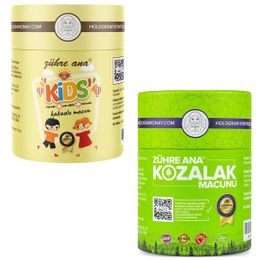 Zühre Ana 240 gr Kozalak Macunu + 240 gr Kids Pekmez Arı Sütü Vitamin Kakaolu Macun