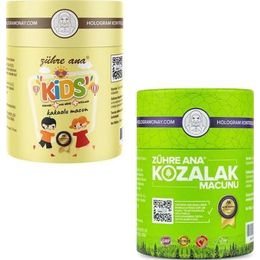Zühre Ana 240 gr Kozalak Macunu + 240 gr Kids Pekmez Arı Sütü Vitamin Kakaolu Macun