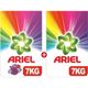 Ariel 7 kg Mor Çiçekler Toz Çamaşır Deterjanı + 7 kg Parlak Renkler Çamaşır Deterjanı