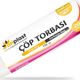 Atiplast Endüstriyel Orta Boy 150 gr 55x60 cm Siyah 5 Rulo Çöp Torbası