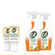 Cif Power Shine Mutfak 2x750 ml Sprey + 2x70 ml Ultra Serum Mutfak