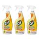 Cif Power & Shine Mutfak Yağ Çözücü Sprey Portakal ve Limon Özlü 3 x 750 ml