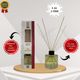 De Parfum Vanilyalı Çikolata Kokulu Dekoratif 120 ml Bambu Çubuklu Oda Kokusu