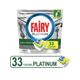 Fairy Platinum 33 Yıkama Kapsülü Limon Kokulu Bulaşık Makinesi Deterjanı