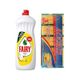 Fairy Sıvı Bulaşık Deterjanı 650 ml + Acord 5'li Bulaşık Süngeri