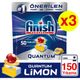 Finish Quantum Limonlu 50'li 3 Adet Tablet Bulaşık Makinesi Deterjanı
