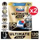Finish Ultimate Plus Hepsi Bir Arada 2x60 Bulaşık Makinesi Deterjanı Tableti