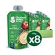 Gerber 8x110 gr Organic Yulaflı Elma ve Yaban Mersini Püre