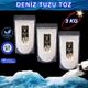 Hanzade Bitkisel 3x1 kg Toz Öğütülmüş İyot İlavesiz Saf Deniz Tuzu