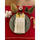 Kidspartim 12'li 40x40 cm Gold Beyaz Cepli Aır Touch Yılbaşı Ho Ho Ho Yazılı Peçete