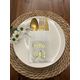 Kidspartim 12'li 40x40 cm Gold Yaldızlı Beyaz Cepli Hello Kırk Yaş Peçete