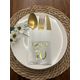 Kidspartim 12'li 40x40 cm Gold Yaldızlı Beyaz Cepli Hello Yetmiş Yaş Peçete