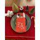 Kidspartim 12'li 40x40 cm Gümüş Yaldızlı Kırmızı Happy New Year Çam Ağacı Cepli Peçete