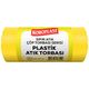 Koroplast 10'lu Sarı 80x110 cm Jumbo Boy Plastik Atık Çöp Torbası