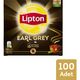 Lipton 100'lü Earl Grey Süzen Poşet Bergamot Aromalı Siyah Çay
