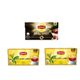 Lipton 100'lü Yellow Label + 100'lü Doğu Karadeniz + 100'lü Earl Grey Demlik Süzen Poşet Bergamot Aramolı Siyah Çay