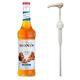 Monin 700 ml Şekersiz Karamel Şurubu + Şurup Pompası