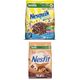 Nesquik 310 gr Harfler Kakaolu Buğday ve Mısır Gevreği, + 400 gr Nestle Nesfit Çikolatalı Tam Buğday ve Pirinç Gevreği
