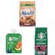 Nestle 2x400 gr Nesfit Çikolatalı Tam Tahıl ve Pirinç + Gerber 90 gr Organik Muz Havuç ve Balkabağı Püresi + Starbucks 200 gr Dark Caffe Verona Öğütülmüş Kahve