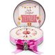 Nin Chocolate 80 Adet Nin Kız Bebek Çikolatası Metal Yuvarlak Kutu Pembe Balon Baskılı Napoliten Çikolata