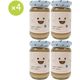 OG natural 4x105 gr Organik Hurmalı Armut Püresi