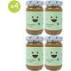 OG Natural 4x105 gr Organik Hurmalı Elma Püresi
