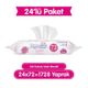 Paddlers 24x72'li Gül Kokulu Islak Mendil