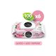 Papilion 100x6 Premium Gül Özlü Ekstra Soft Islak Havlu
