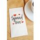 Pekshop 20'li Spread Love Yazılı Kağıt Sunum Peçetesi