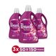 Perwoll 150 Yıkama 3x2.7 lt Renk Koruma & Çiçek Kokulu Renkliler için Sıvı Deterjan