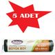 Polmix Standart Büyük Boy 65x80 cm 5 Adet 10'lu Siyah Çöp Torbası