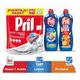 Pril Hepsi Bir Arada Limon Kokulu 80 Yıkama Tablet Bulaşık Makinesi Deterjanı 80 Adet & Limonlu ve Portakallı 2x675 ml Elde Bulaşık Yıkama Deterjanı