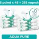 Prima 6x48'li Aqua Pure Islak Havlu Mendil