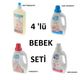 Saubern 3x500 ml Bebek Çamaşır Deterjanı - Bulaşık Deterjanı - Yumuşatıcı