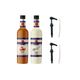 Simonelli 70 cl Karamel Aromalı + 70 cl Vanilya Aromalı Kahve Şurubu + 2 Adet Pompa