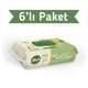 Sleepy Doğal Organik 6x50'li Pamuklu Islak Havlu
