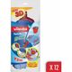 Vileda 12'li Paket SuperMocio Klasik 3'lü Yedek Paspas