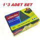 Vileda 3 Adet 1+1 Antibakteriyel Yeşil Oluklu Sünger
