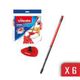 Vileda Turbo Sap + Classic Üçgen Başlık + 6'lı Turbo 2 In 1 Yedek Paspas