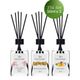 Vivaldi Home 3x50 ml Japon Kiraz Çiçeği, Mandalina, Mango Çubuklu Oda Kokusu
