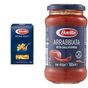 Barilla 2x500 gr İnce Uzun Makarna + 400 gr Acılı ve Domatesli Arabbiata Makarna Sosu