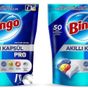 Bingo 100 Adet Limon Kokulu Akıllı Kapsül Pro Bulaşık Makinesi Deterjanı Tableti