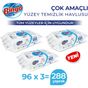 Bingo Beyaz Sabunlu 96'lı x 3 Çok Amaçlı Yüzey Temizlik Havlusu Mendili