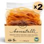 Bonatelli 2x800 gr Organik Kırmızı Mercimekli Çubuk Makarna