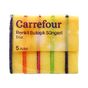 Carrefour Renkli 5 Adet Düz Bulaşık Süngeri